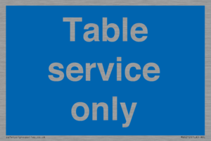 Table service only